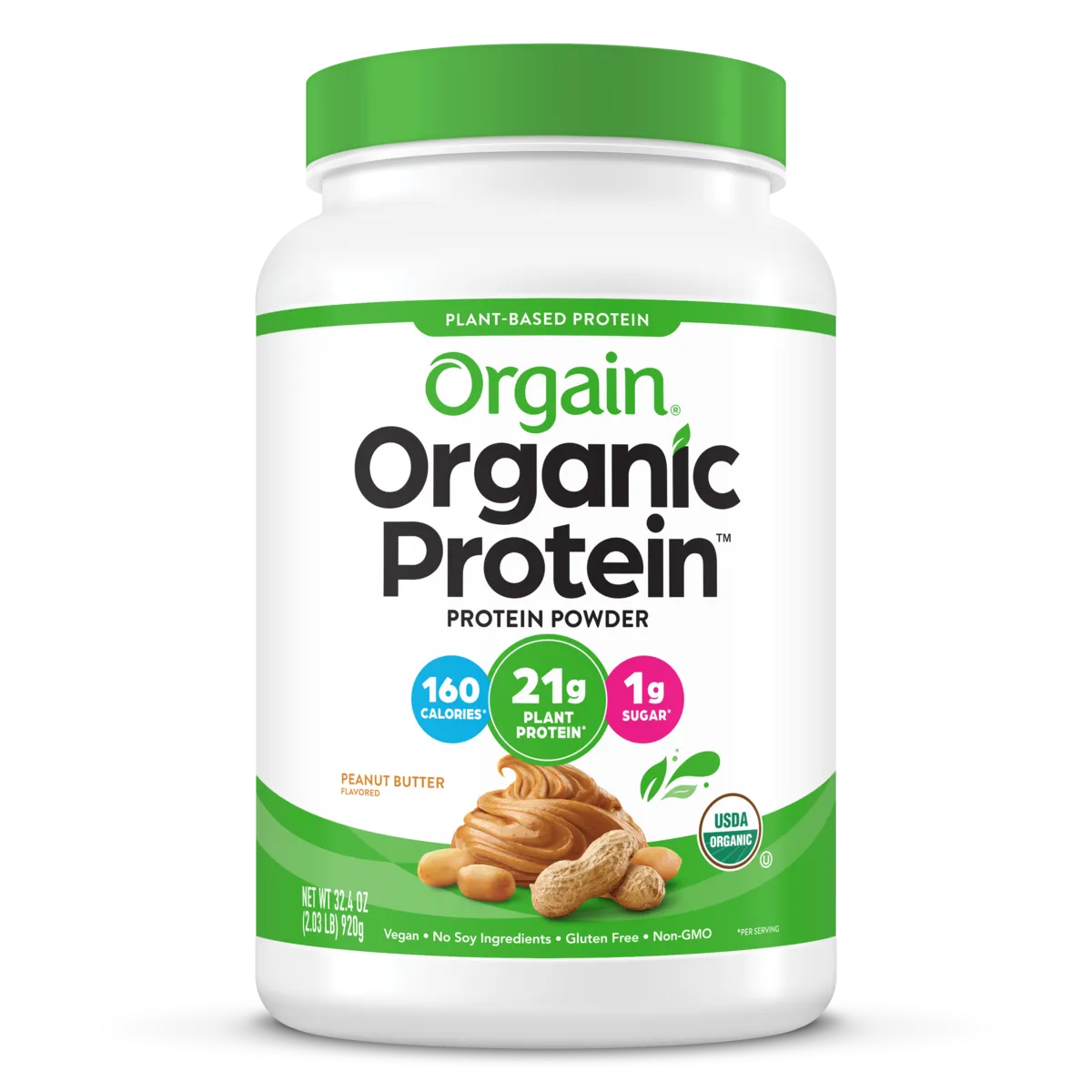 Organic Protein? Plant Based Protein Powder - Peanut Butter